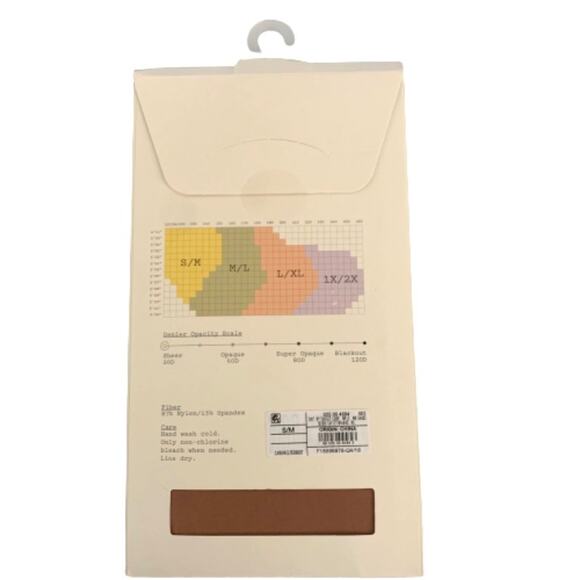 NWT A New Day Women’s 20D Sheer Hosiery in Caramel.  Size S/M. - Picture 3 of 3